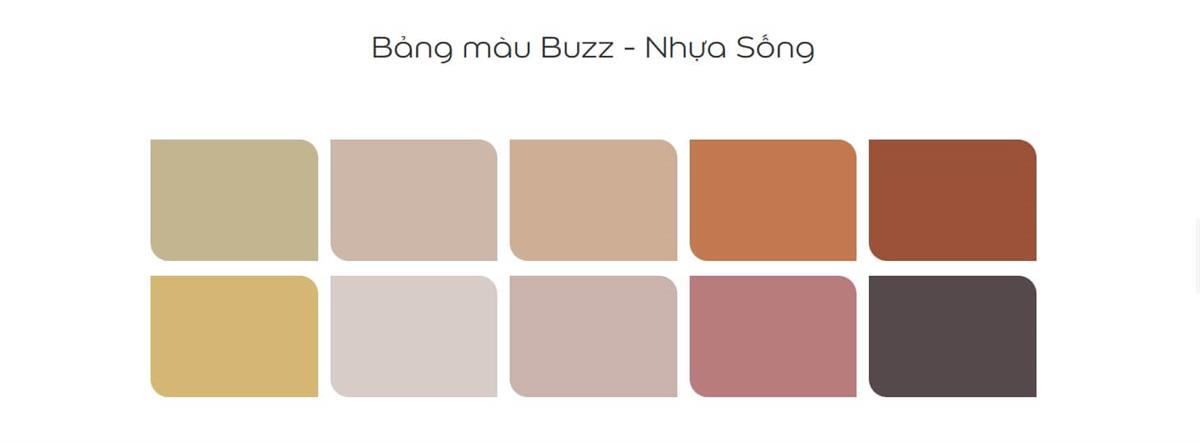 Bảng màu Buzz tươi mới-sơn dulux